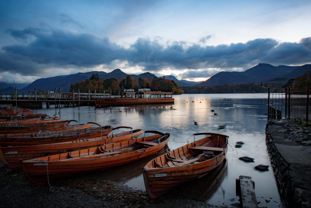 Boats on Derwentwater in the Lake District